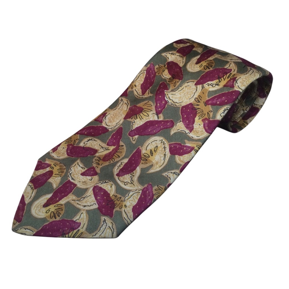 Robert Talbott Hand Sewn Cotton Multicolored Pattered Necktie